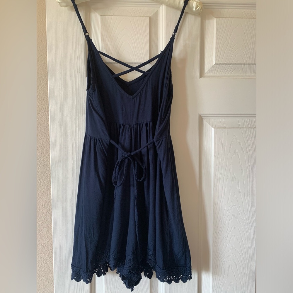 Hollister navy lace romper - Picture 2 of 5